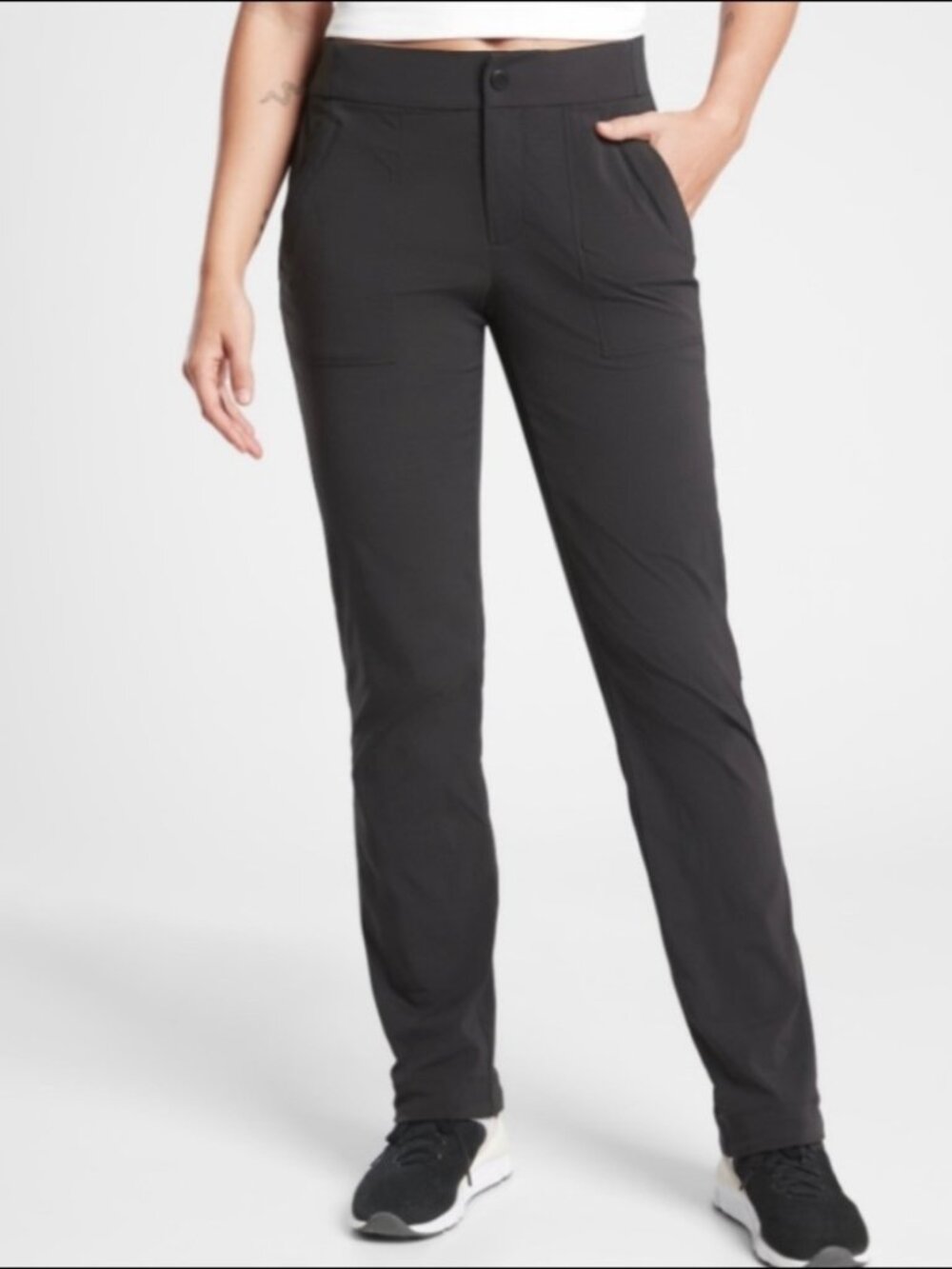 Athleta Black Trekkie Hike Athletic Pant, size 12